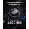Kroviklis GeNPrime 200W GaN 4xUSB-C 2xUSB-A Juodas