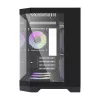 Darkflash FT418 kompiuterio korpusas + 6 aRGB ventiliatoriai (juodas)