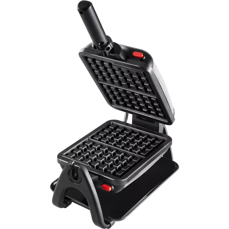 Tefal WM756D vaflinė 2 vafliai 1200 W Juoda, Nerūdijantis plienas