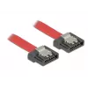 SATA kabelis DeLOCK 0.3m SATA III 7 kontaktų raudonas