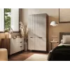 Spinta Cama Meble ALMERA Cama 5 90x52x185 cm, riešutmedžio rėmas, kashmyro durys, 6 lentynos