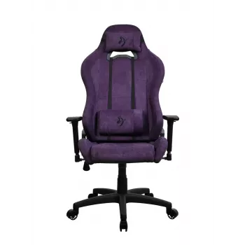 Žaidimų kėdė Arozzi Torretta SoftFabric Purple – ergonomiškas dizainas, reguliuojamos porankiai, atlošiama nugara