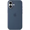Silicone Case Apple iPhone 16 MagSafe Denim Mėlyna 6.1 colio