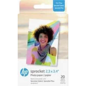 Fotopopierius HP Sprocket Plus 5,8 x 8,6 cm (20 lapų) momentiniam spausdinimui iš mobiliųjų