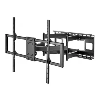 Maclean MC-482 TV laikiklis sieninis 60-120 colių plokščiiems ir lenktiems televizoriams, iki 120 kg, VESA 900x600, pasukamas, pakreipiamas ir sukamas, universalus TV laikiklis