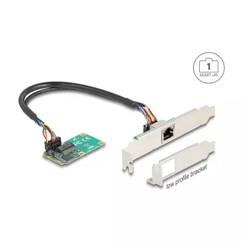 DeLOCK 95268 Vidinė RJ-45 adapterio plokštė Mini PCI Express 2.5 Gbit/s