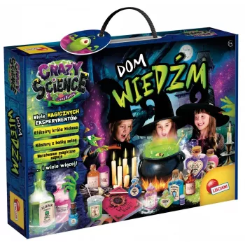 Edukacinis mokslo rinkinys Liscianigiochi Crazy Science Witches House (modelis 304-PL100255)