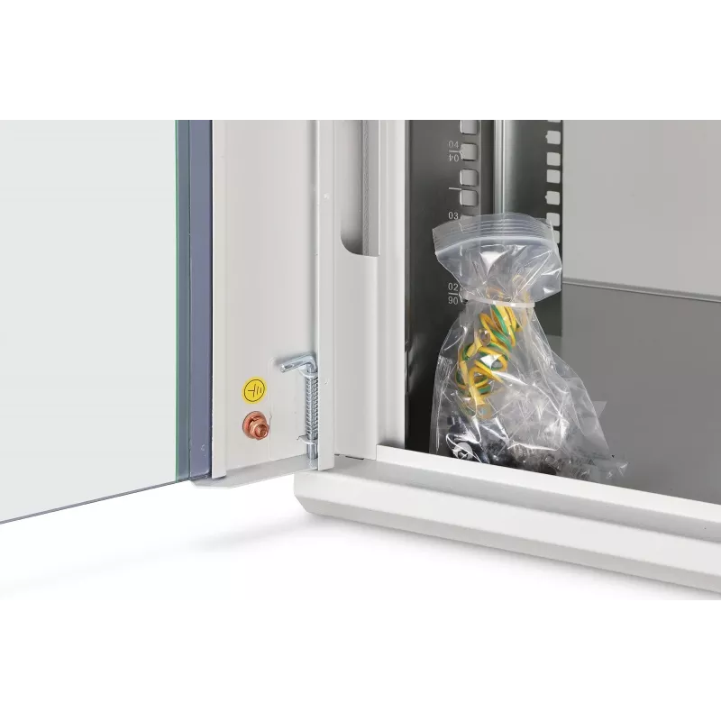 Sieninis 19 colių stovo spintos korpusas DIGITUS Dynamic‑N DN-37100, 7U, 600x450 mm (PxG), IP20, šviesiai pilka, neišardytas
