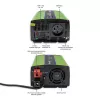 Automobilinis keitiklis Qoltec Monolith 600 W žalias 12 V