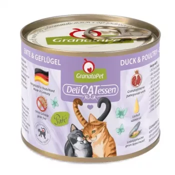 Šlapias ėdalas katėms Fox4Pets DeliCATessen Antis ir Paukštiena 200 g, pilnavertis suaugusių kačių ėdalas, 80% drėgmė