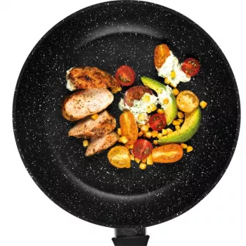 Keptuvių rinkinys Russell Hobbs RH00490MOB Marble Black 20 cm + 24 cm
