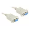 DeLOCK Sub-D9 serijinis kabelis 84169 3m smėlio spalvos