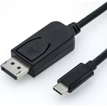 Roline išorinis vaizdo adapteris USB-C 3.1 – DisplayPort, juodas