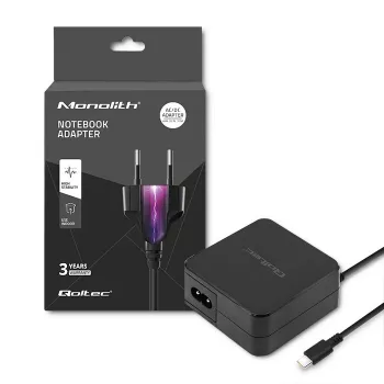 Qoltec 51027 Įkroviklis | 65W | 5-20,3V | 2-3,25A | USB C tipo | PD