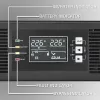 Qoltec UPS nepertraukiamo maitinimo šaltinis 3kVA 3000W dvigubo keitimo on-line RACK LCD EPO USB