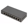 Nevaldomas komutatorius Digitus 8 prievadų Gigabit Ethernet 10/100/1000 Metalinis korpusas