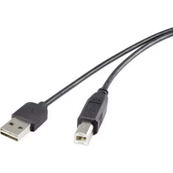 USB kabelis Renkforce Duplex USB A reversibilus prie USB B 2.0, 0,5 m