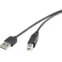 USB kabelis Renkforce Duplex USB A reversibilus prie USB B 2.0, 0,5 m