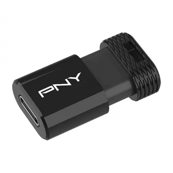 USB atmintukas PNY Elite-X 128 GB USB Type-C 3.2 Gen 1 (3.1 Gen 1) Juoda