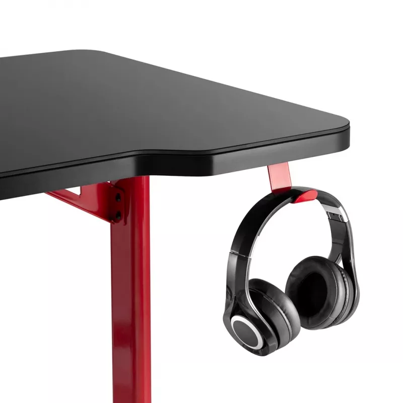 Gaming stalas MACLEAN RS163 RGB LED, didelis stalviršis, maks. apkrova 100 kg, maks. aukštis 760 mm