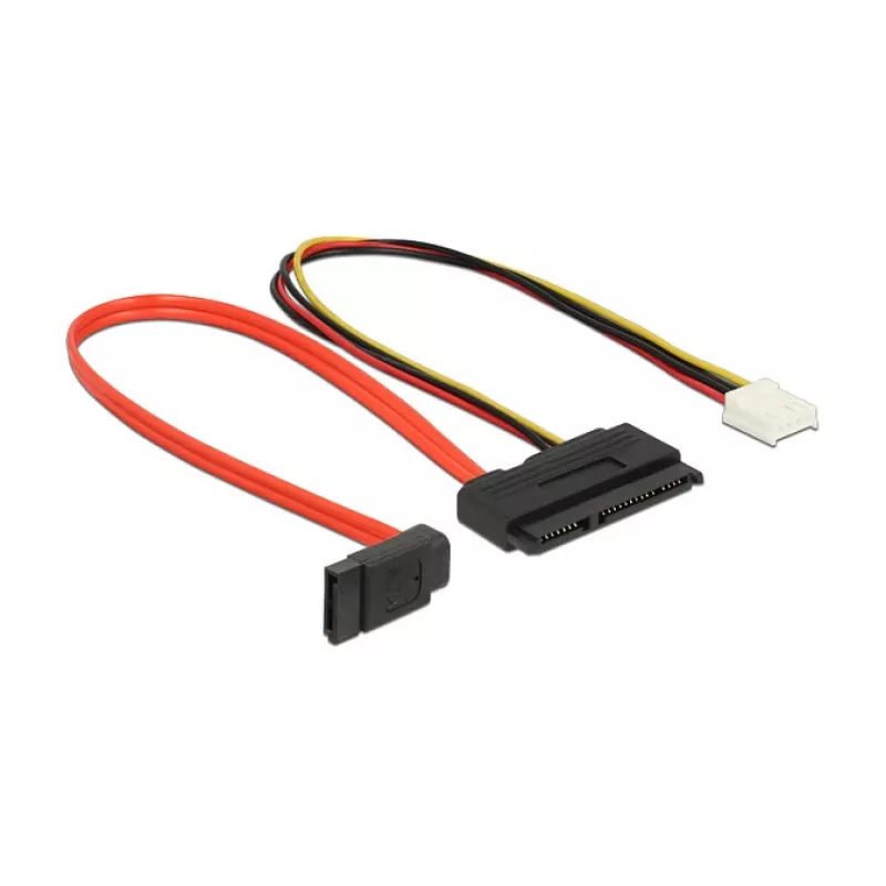 SATA kabelis DeLOCK 0,3 m SATAIII 7p + Floppy 4p / SATAIII 22p