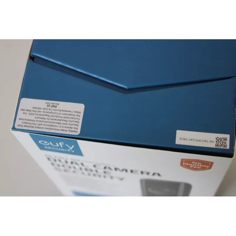 Eufy Doorbell 2 Pro (T8213G11SO) Juoda, atnaujinta (įbrėžimas viršuje)