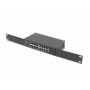 Lanberg RSGE-16 16 prievadų 1Gb valdomas jungiklis (rack 10/19 inch)