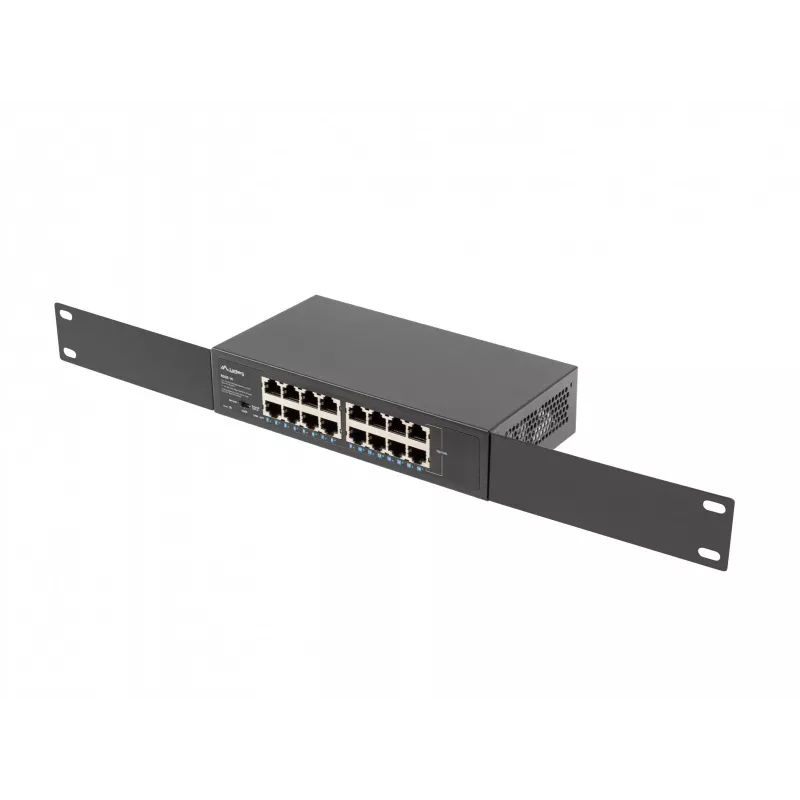 Lanberg RSGE-16 16 prievadų 1Gb valdomas jungiklis (rack 10/19 inch)