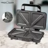 ProfiCook PC-ST 1092 Sumuštinių keptuvė - 900 W - Nerūdijantis plienas/Juoda