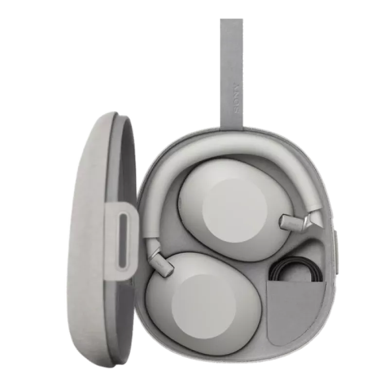 Belaidės ausinės Sony WH-1000XM6 su aktyviu triukšmo slopinimu, Bluetooth, Platinum Silver