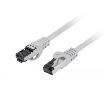 Tinklo kabelis LANBERG Cat8.1 S/FTP (S-STP) 1 m RJ-45–RJ-45 Pilkas