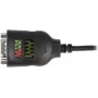 Delock USB Type-A į Serial DB9 adapteris su 9 LED RS-232 testeriu - Serijinis adapteris - USB - RS-232 x 1 - Juodas (90497)