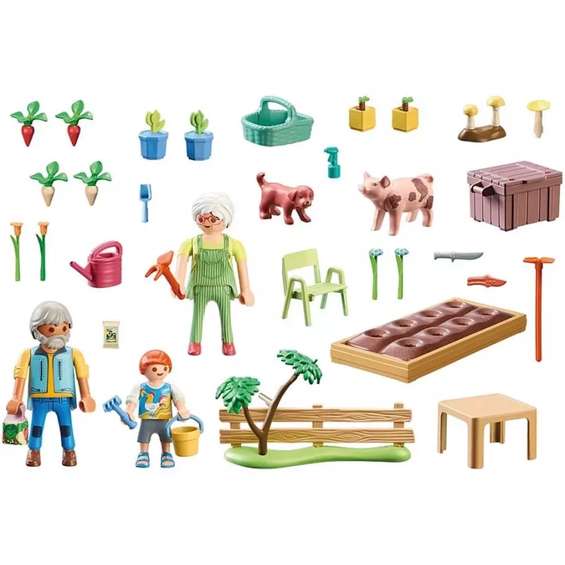 Playmobil 71443 Country: Daržovių sodas su seneliais