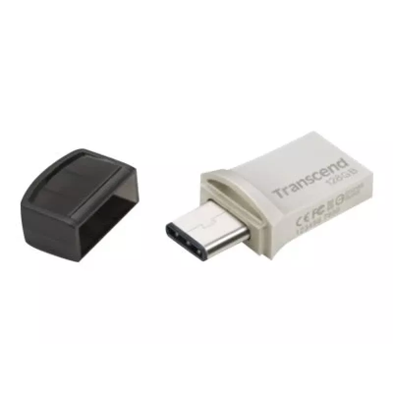 Transcend JetFlash 890 TS128GJF890S 128GB USB 3.1 (Gen 1) atmintinė su USB Type-C ir Type-A jungtimis