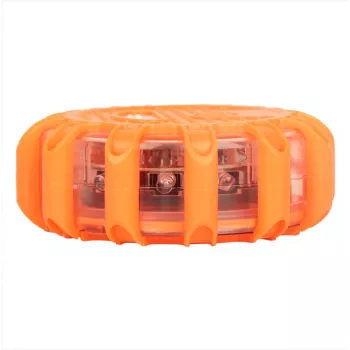 LED avarinis signalinis žibintas ir žibintuvėlis Tellur TLL441101 — 3×AAA, magnetinis, oranžinis