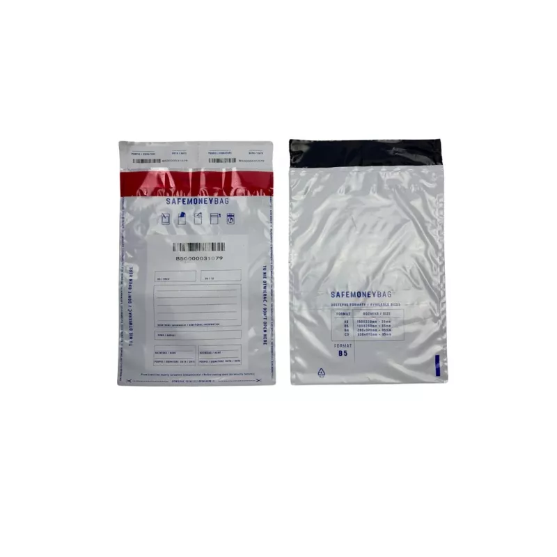 Bestpak SAFEMONEYBAG Saugaus indėlio vokai balti B5 190mmx260mm+35mm 100 vnt.