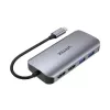 USB-C HUBAS Unitek D1122A01 su 2x HDMI 4K ir 100W Power Delivery