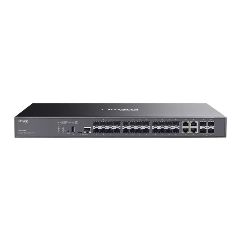 TP-LINK Omada Switch 24x GE SG5428XF - tinklo jungiklis, 0,1 Gbps