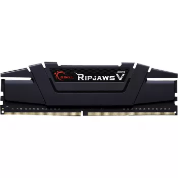 DIMM 16 GB DDR4-3200 (2x 8 GB) Dual-Kit, Arbeitsspeicher schwarz, F4-3200C16D-16GVKB, Ripjaws V, INTEL XMP
