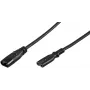 Wentronic jungiamasis laidas IEC-60320-C8 → IEC-60320-C7 2m juodas (97201)
