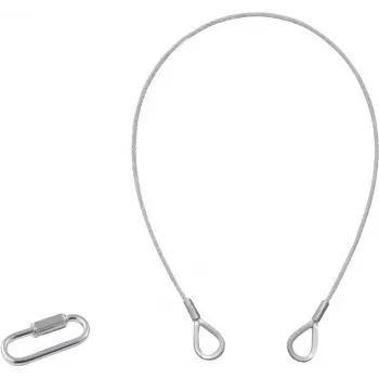 Apsauginė virvė EUROLITE B 3x600mm iki 5 kg, sidabrinė