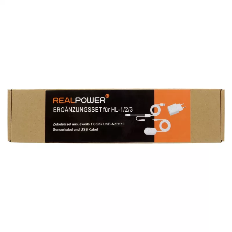 RealPower 511601 išplėtimo rinkinys, tinkantis HL-1/2/3, 1x jutiklis, kabelis, maitinimo adapteris