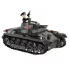 Konstrukcinis rinkinys Cobi Panzer I Ausf. B – 654 detalės, detalaus tanko modelio rinkinys
