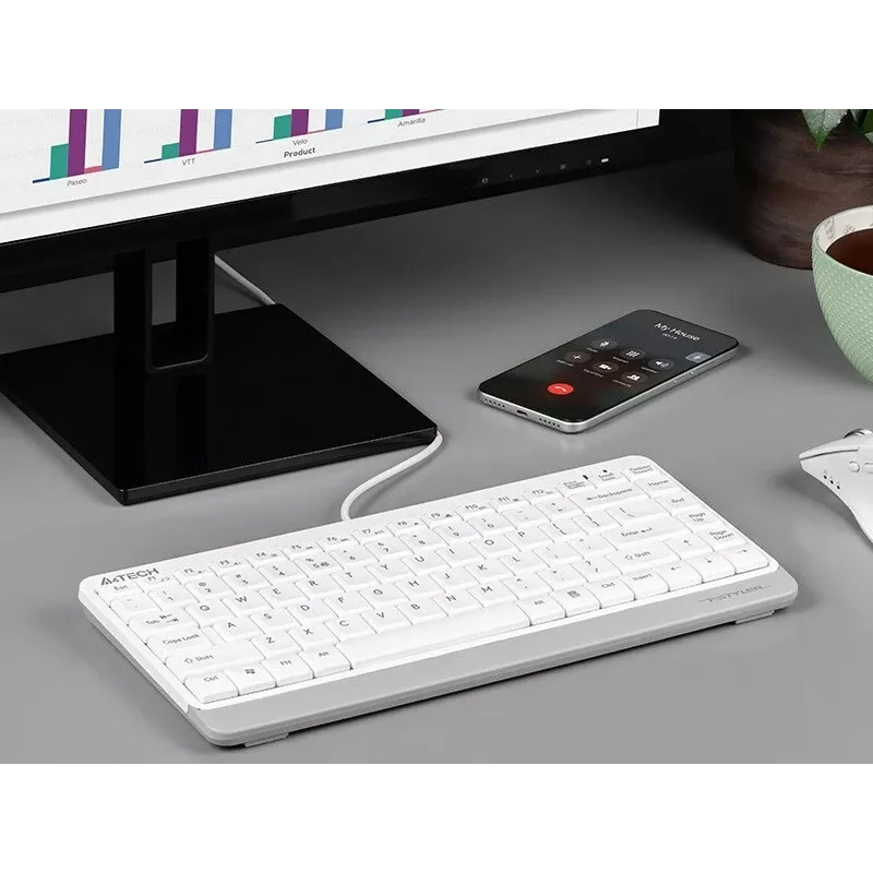 Klaviatūra A4Tech FSTYLER FK11 balta A4TKLA47119