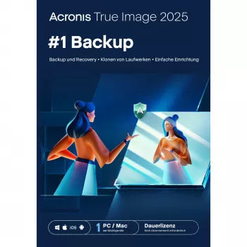 Acronis True Image 2025 1 kompiuteriui ESD nuolatinė licencija atsisiuntimui - Programinė įranga - Atsarginis kopijavimas / Kompresija