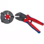 Kabelių užspaudimo ir nuėmimo replės Knipex 97 33 01 Mėlyna Raudona