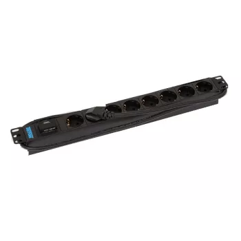 Apsauginis modulis nuo viršįtampių Triton RAB-PD-X08-A1 Juodas 8 AC lizdai 230V 2m