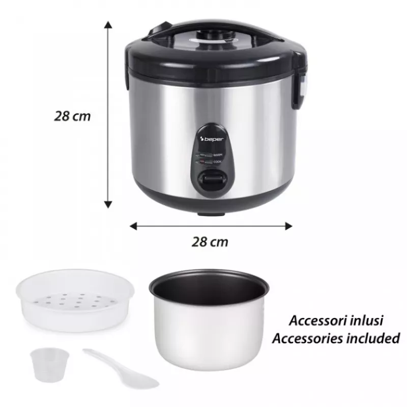 Ryžių virimo aparatas Beper P101VAP020, 1800 g