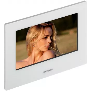 Hikvision Pro Series DS-KH6320-WTE2-W vaizdo domofono sistema 17,8 cm (7 inch) balta