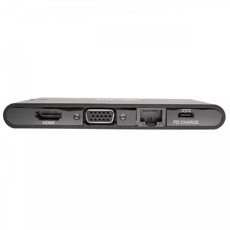 USB-C Dock - 4K HDMI, VGA, USB 3.2 Gen 1, USB-A/C šakotuvas, Gigabit Ethernet, atminties kortelių lizdai, 100W PD įkrovimas
